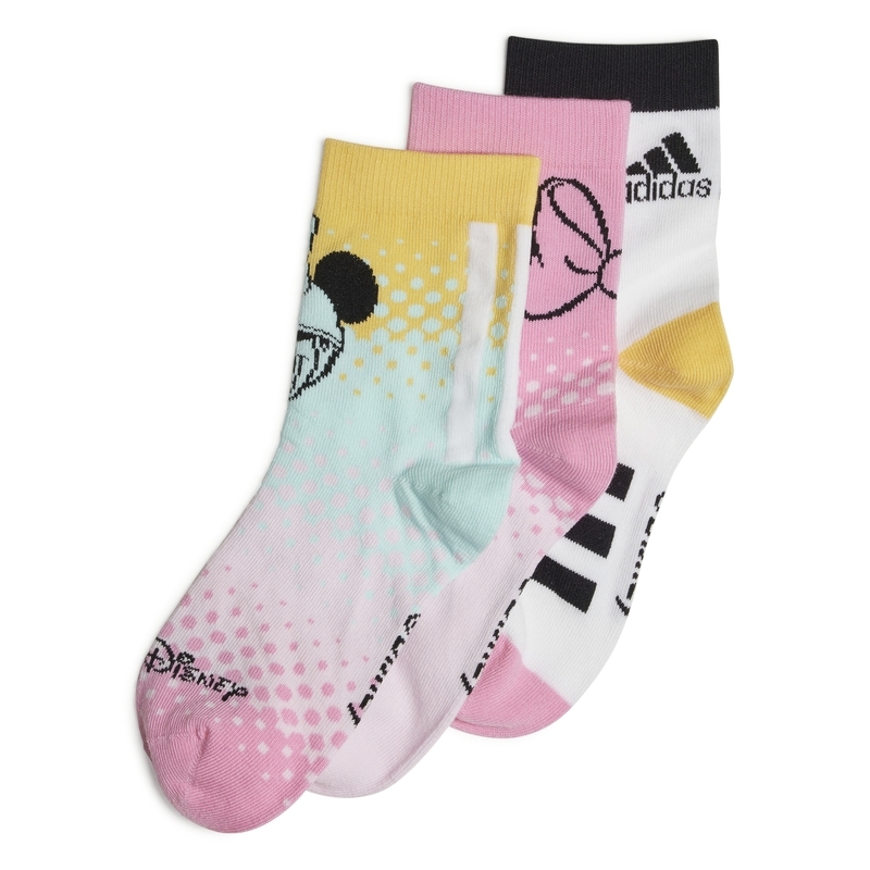 Adidas Kid's X Disney Minnie Mouse Socks 3 Pairs