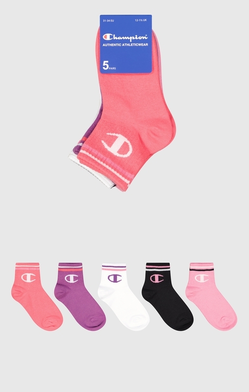 Champion Kid'S 5Pk Quarter Socks