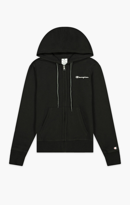 champion small script multicolor logo hoody