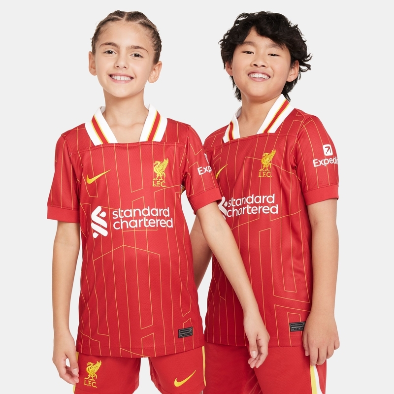 Liverpool F.C. 2024/25 Stadium HomeOlder Kids' Dri-FIT Football Replica Shirt