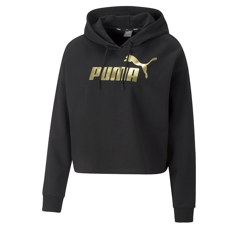 Buy Puma Essential + Metallic Logo Cropped Women's Hoodie Online in Kuwait  - Intersport