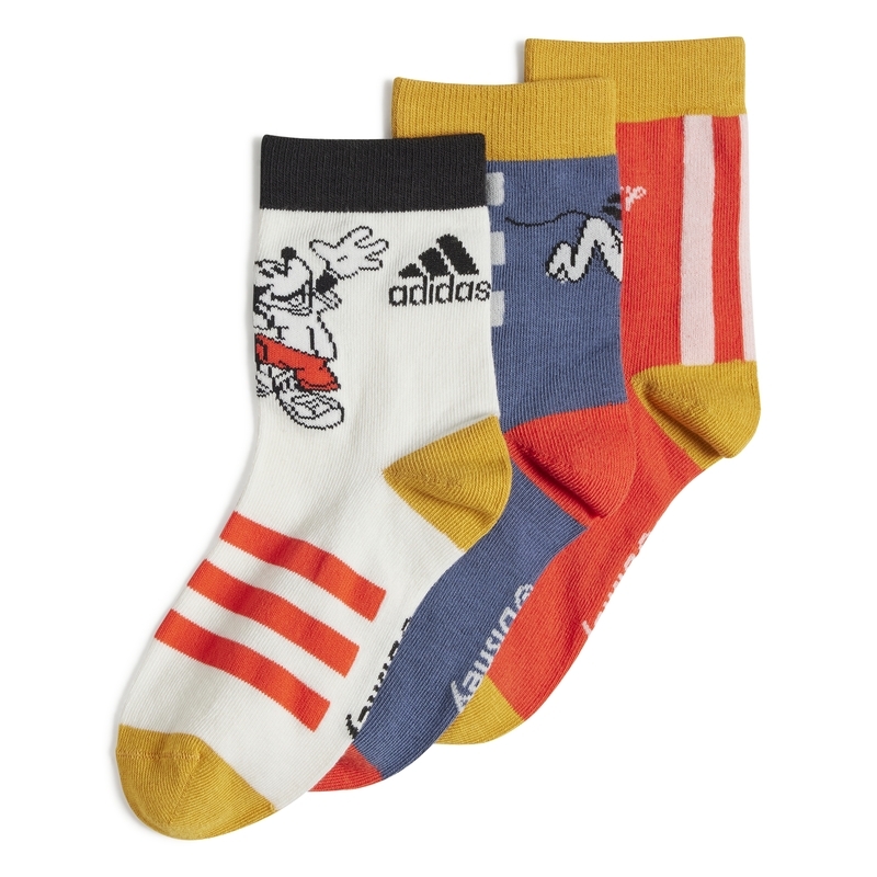 Adidas Kid's Disney's Mickey Mouse Socks 3 Pairs