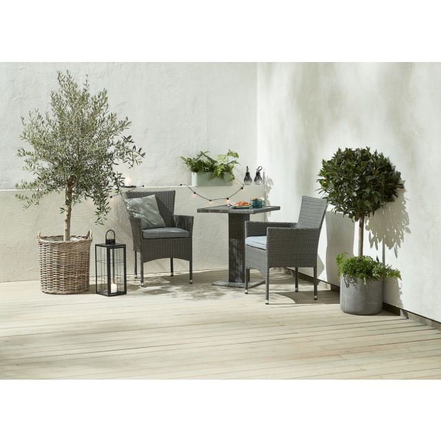 Stacking Chair Leknes Black Color Balcony Chair