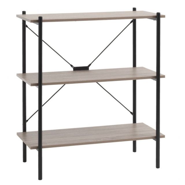 Bookcase Book Shelves Billund White/Concrete