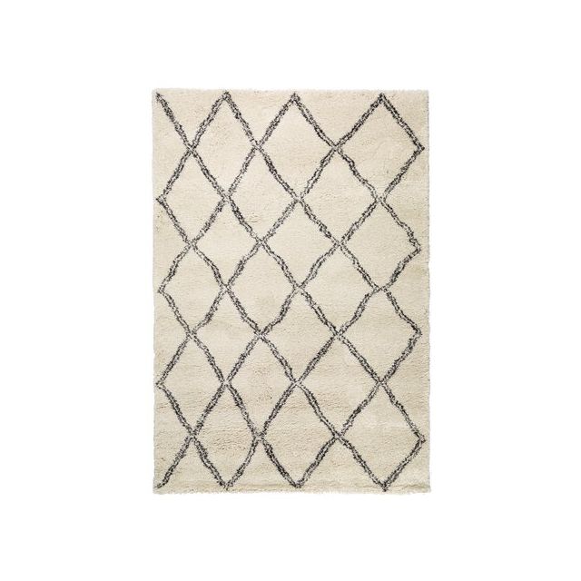 Rug Rips 130 x 193 cm Black/Beige Color Carpet