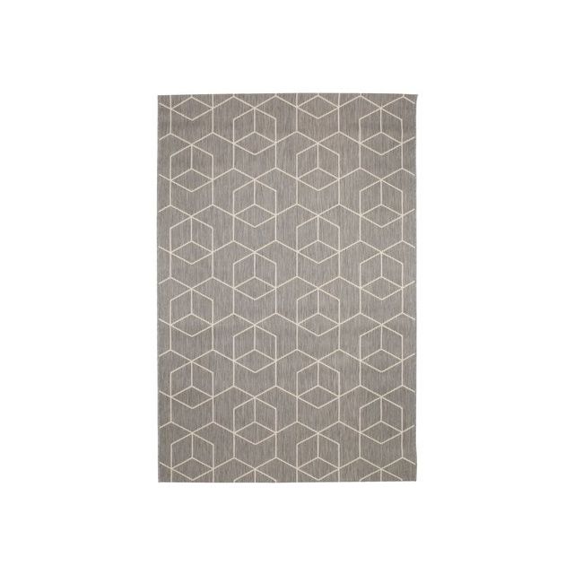 Rug Rips 130 x 193 cm Black/Beige Color Carpet