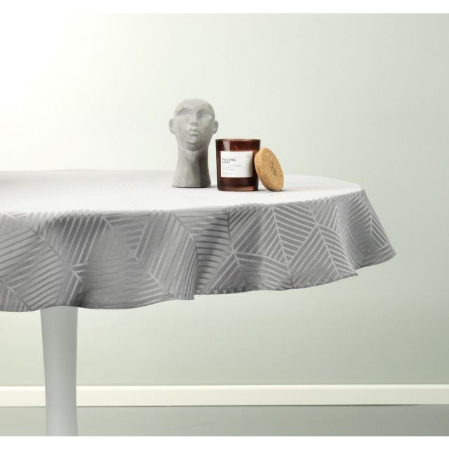 Vinyl Tablecloth Table Mat Salvia 140 Grey Color