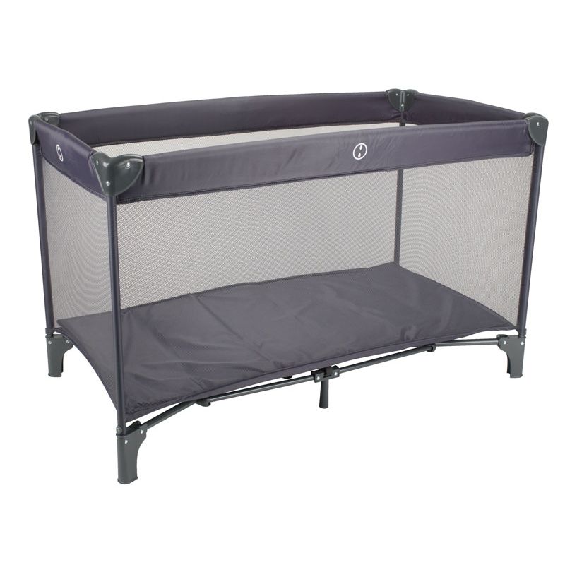 black travel cot