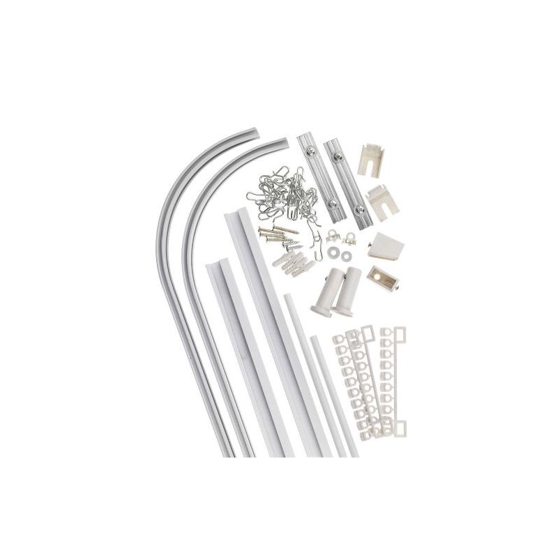 Shower curtain rail VARA 90x170x90 white