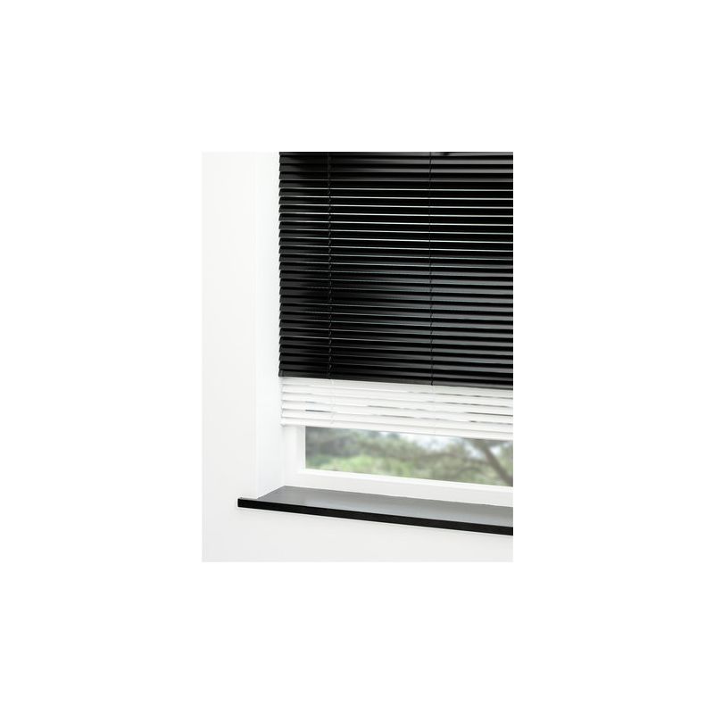 Aluminium Blind 130x160 cm Black Aluminum Curtain