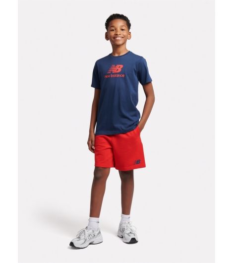 New Balance Kid's Stacked Logo Tee & Shorts Set