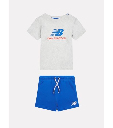 New Balance Kid's Colourblock Jersey Tee & Ft Short Set