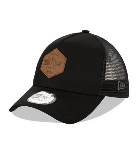 New Era New Era Patch Black A-Frame Trucker Men's Cap