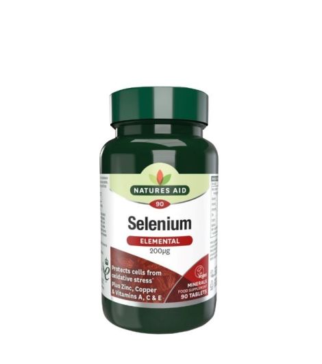 Natures Aid Selenium Elemental 200mcg 90 Tablets