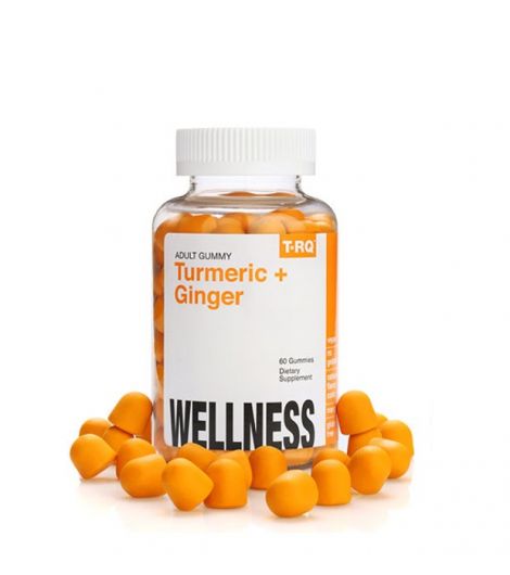 TRQ Turmeric + Ginger Mango Flavor Adult 60 Gummies