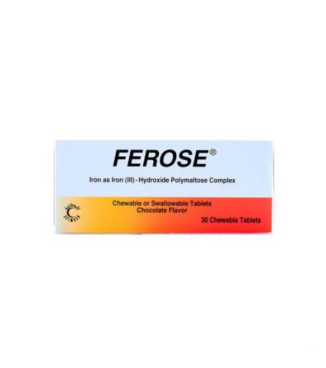 Ferose Chewable 30 Tablets 