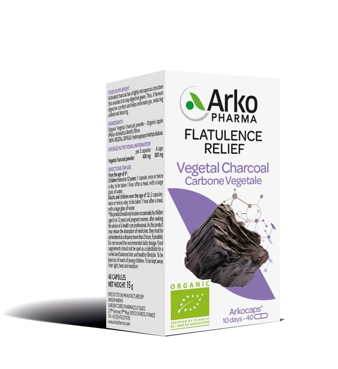 Arkopharma Flatulence Relief Charcoal 40 Capsules