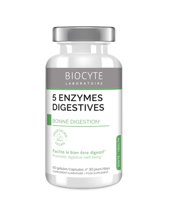 Biocyte 5 Enzymes Digestives 60 Capsules