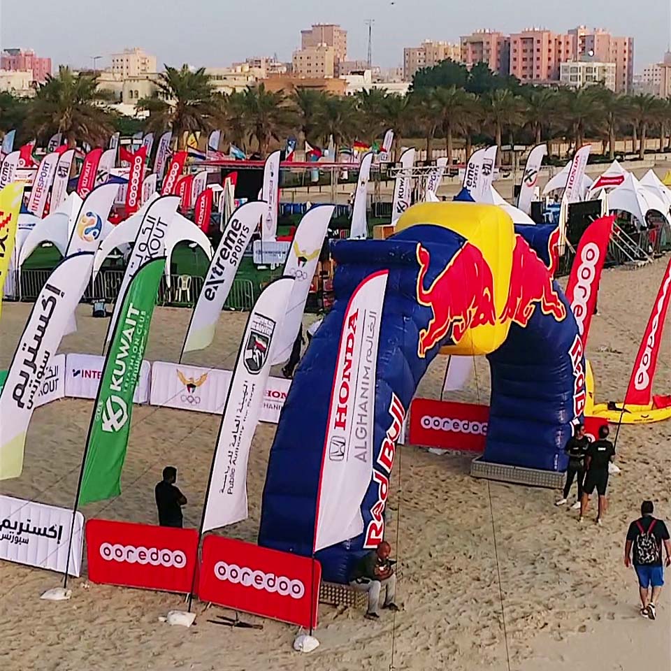 Team of volunteers working together to clean up desert area